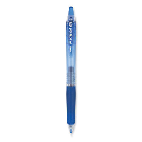 Precise+Gel+BeGreen+Gel+Pen%2C+Retractable%2C+Fine+0.7+mm%2C+Blue+Ink%2C+Translucent+Blue+Barrel%2C+Dozen