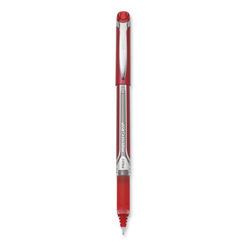 Precise+Grip+Roller+Ball+Pen%2C+Stick%2C+Bold+1+Mm%2C+Red+Ink%2C+Red+Barrel