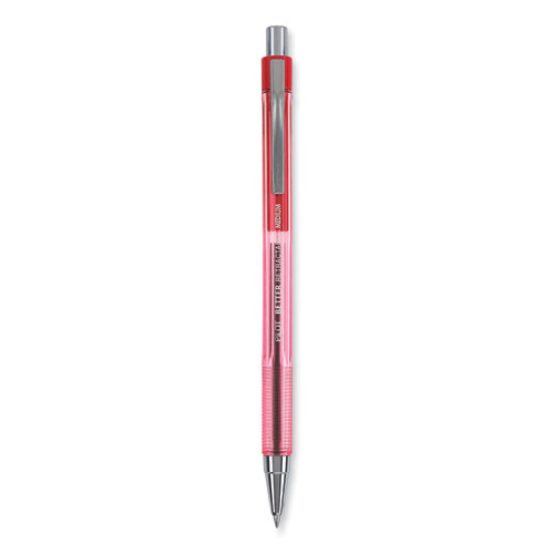 Picture of Better Ballpoint Pen, Retractable, Medium 1 mm, Red Ink, Translucent Red Barrel, Dozen