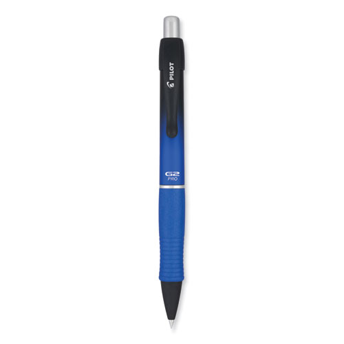 Picture of G2 Pro Gel Pen, Retractable, Fine 0.7 mm, Black Ink, Blue Barrel