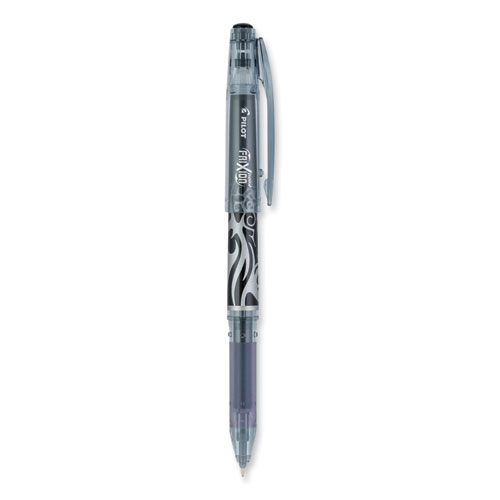 FriXion+Point+Erasable+Gel+Pen%2C+Stick%2C+Extra-Fine+0.5+mm%2C+Black+Ink%2C+Black%2FSilver%2FSmoke+Barrel