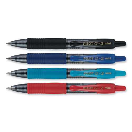 Picture of G2 Mini Gel Pen, Retractable, Fine 0.7 mm, Assorted Ink and Barrel Colors, 4/Pack