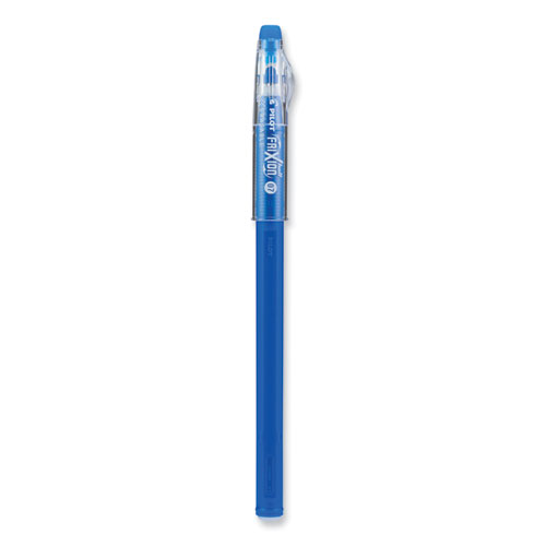 Picture of FriXion ColorSticks Erasable Gel Pen, Clipless Stick, Fine 0.7 mm, Blue Ink, Blue Barrel, Dozen