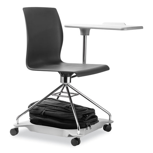Picture of CoGo Mobile Tablet Chair, Supports Up to 440 lb, 18.75" Seat Height, Black Seat, Black Back, Chrome Frame