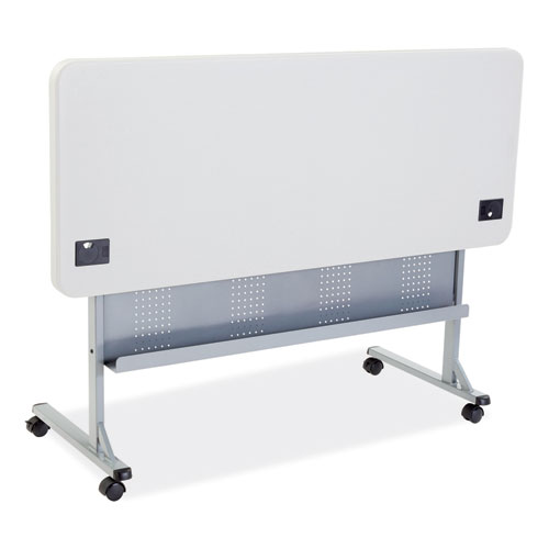 Picture of Flip-N-Store Training Table, Rectangular, 24 x 60 x 29.5, Speckled Gray
