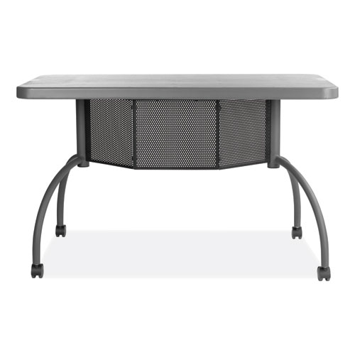 Picture of Teacher's WorkPod Desk, 48" x 24" x 30", Charcoal Slate