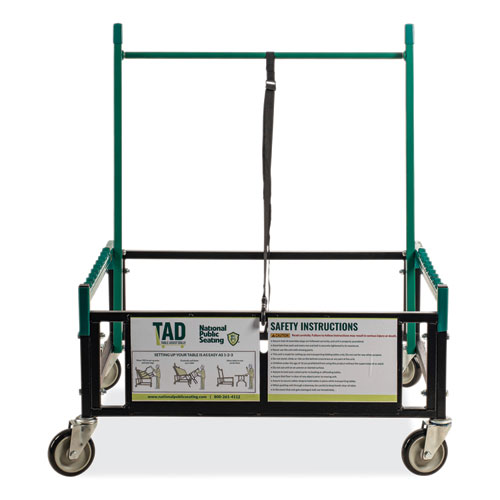 Picture of Table Assist Dolly, 1,000 lb Capacity, 38 x 30 x 44.5, Black/Green