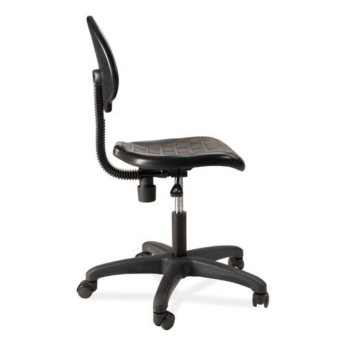 Picture of 6700 Series Polyurethane Adj Height Task Chair, Supports 300 lb, 16" to 21" Seat Height, Black Seat, Black Back, Black Base