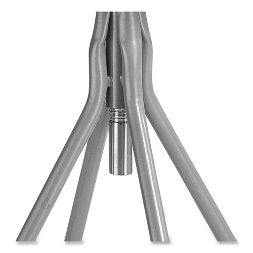 Picture of 6500 Series Height Adjustable Heavy Duty Padded Swivel Stool, Supports Up to 500 lb, 24" to 30" Seat Height, Gray