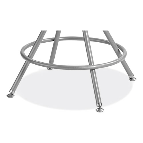 Picture of 6500 Series Height Adjustable Heavy Duty Padded Swivel Stool, Supports Up to 500 lb, 24" to 30" Seat Height, Gray