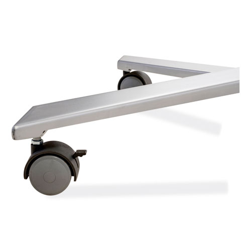 Picture of Cafe Time Adjustable-Height Table, Square, 36w x 36d x 30 to 42h, Charcoal Slate