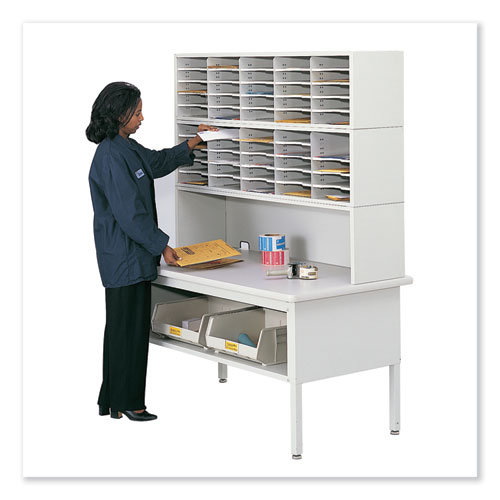 Picture of E-Z Sort Sorting Table Base, 60w x 30d x 28 to 36h, Black