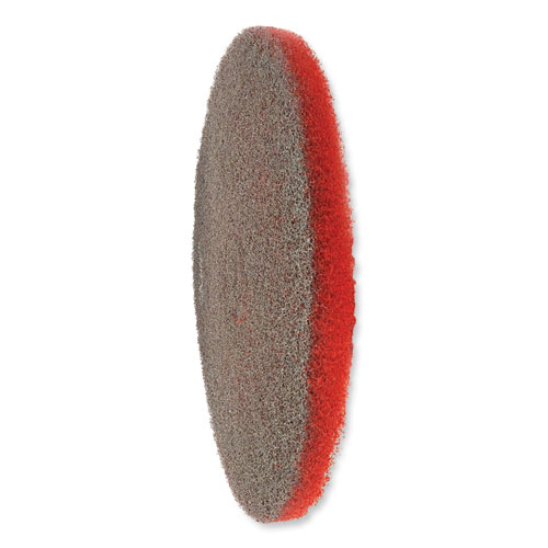 Picture of EZ CARE Heavy Duty Scrub Pad, 20" Diameter, Red/Gray, 5/Carton