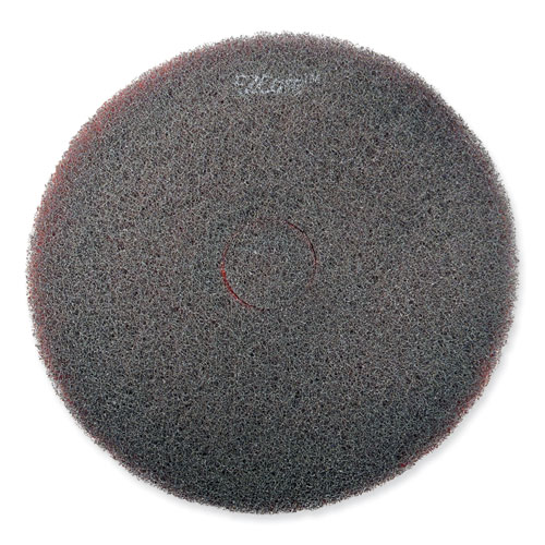 Picture of EZ CARE Heavy Duty Scrub Pad, 13" Diameter, Red/Gray, 5/Carton