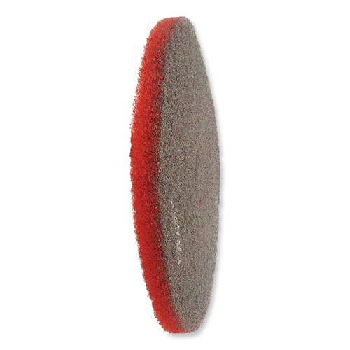 Picture of EZ CARE Heavy Duty Scrub Pad, 20" Diameter, Red/Gray, 5/Carton