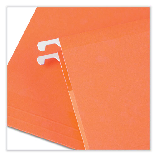 Picture of Deluxe Reinforced Recycled Hanging File Folders, Letter Size, 1/5-Cut Tabs, Assorted, 25/Box