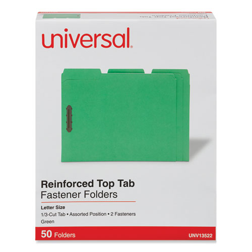 Deluxe+Reinforced+Top+Tab+Fastener+Folders%2C+0.75%26quot%3B+Expansion%2C+2+Fasteners%2C+Letter+Size%2C+Green+Exterior%2C+50%2FBox