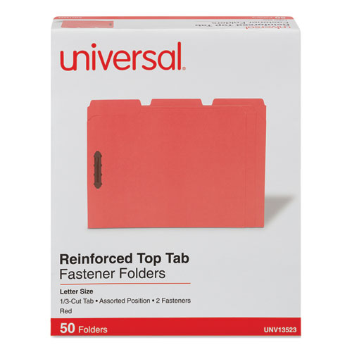 Deluxe+Reinforced+Top+Tab+Fastener+Folders%2C+0.75%26quot%3B+Expansion%2C+2+Fasteners%2C+Letter+Size%2C+Red+Exterior%2C+50%2FBox