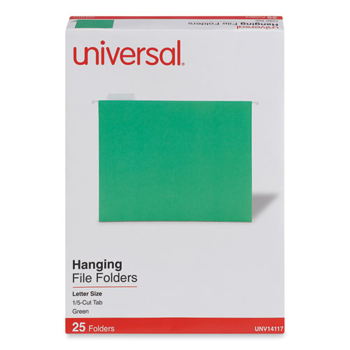 Deluxe+Bright+Color+Hanging+File+Folders%2C+Letter+Size%2C+1%2F5-Cut+Tabs%2C+Bright+Green%2C+25%2FBox