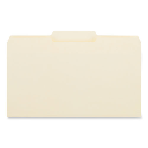 Picture of Top Tab File Folders, 1/3-Cut Tabs: Center Position, Legal Size, 0.75" Expansion, Manila, 100/Box