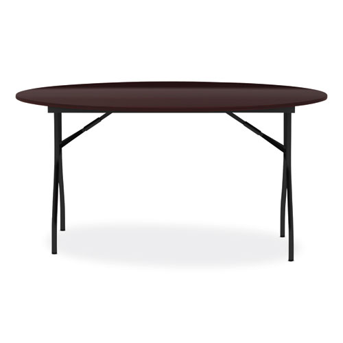 Picture of Round Wood Folding Table, 59" Diameter x 29.13h, Mahogany