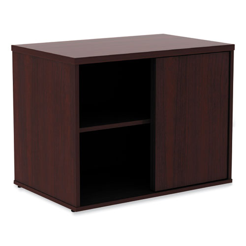 Picture of Alera Open Office Low Storage Cab Cred, 29.5w x 19.13d x 22.78h, Mahogany