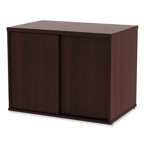 Picture of Alera Open Office Low Storage Cab Cred, 29.5w x 19.13d x 22.78h, Mahogany