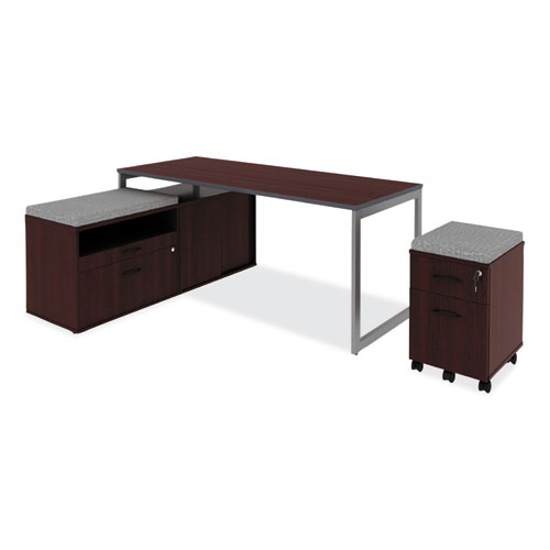 Picture of Alera Open Office Low Storage Cab Cred, 29.5w x 19.13d x 22.78h, Mahogany