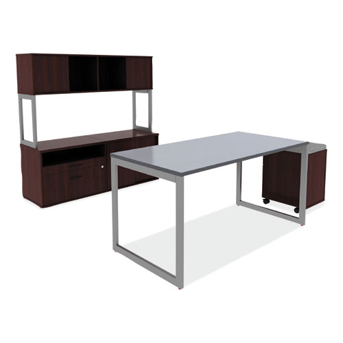 Picture of Alera Open Office Low Storage Cab Cred, 29.5w x 19.13d x 22.78h, Mahogany