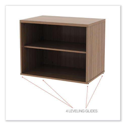 Picture of Alera Open Office Low Storage Cabinet Credenza, 29.5 x 19.13 x 22.78, Walnut