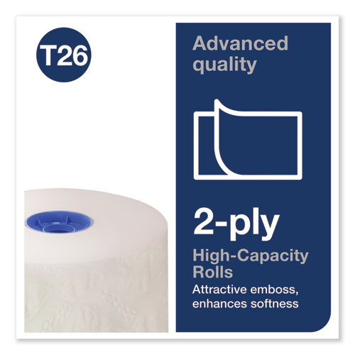 Picture of Advanced High Capacity Bath Tissue, Septic Safe, 2-Ply, White, 1,000 Sheets/Roll, 36 Rolls/Carton