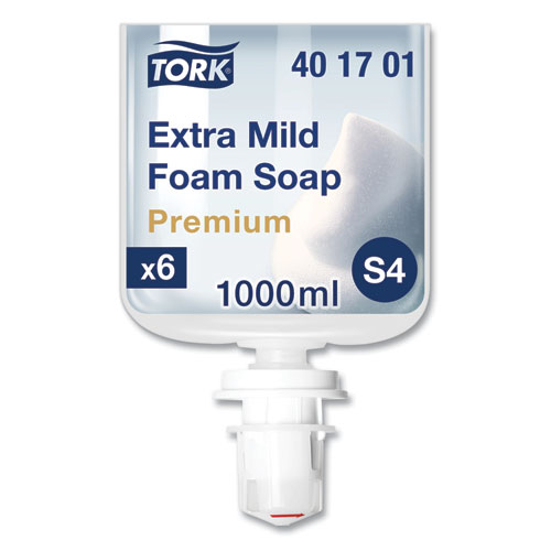 Picture of Premium Extra Mild Foam Soap Refill, Sensitive Skin, Unscented, 1 L, 6/Carton