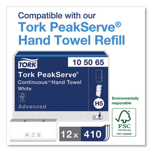 Picture of PeakServe Continuous Hand Towel Dispenser, 14.57 x 3.98 x 28.74, White