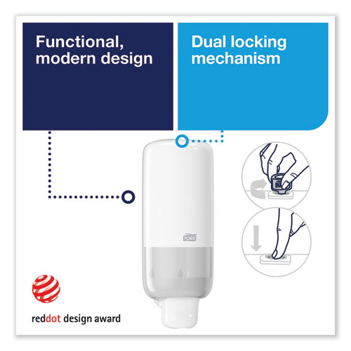 Picture of Foam Skincare Manual Dispenser, 1 L Bottle; 33 oz Bottle, 4.45 x 4.13 x 11.26, White, 4/Carton