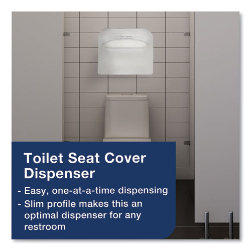 Picture of Toilet Seat Cover, Half-Fold, 14.5 x 17, White, 250/Pack, 20 Packs/Carton