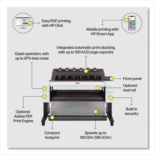 Picture of DesignJet T1600 36" Wide Format Inkjet Printer