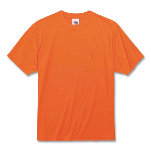 Picture of GloWear 8089 Non-Certified Hi-Vis T-Shirt, Polyester, Small, Orange, Ships in 1-3 Business Days