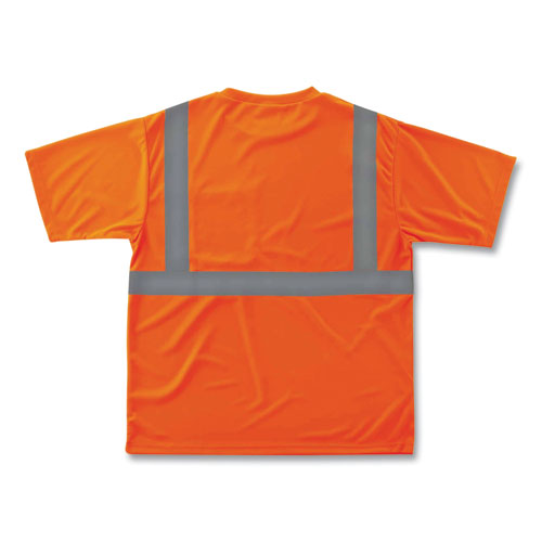 Picture of GloWear 8289 Class 2 Hi-Vis T-Shirt, Polyester, Orange, Small