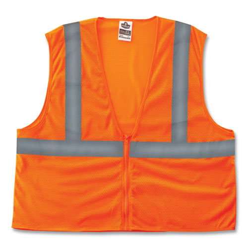 Picture of GloWear 8205Z Class 2 Super Economy Mesh Vest, Polyester, Orange, Large/X-Large