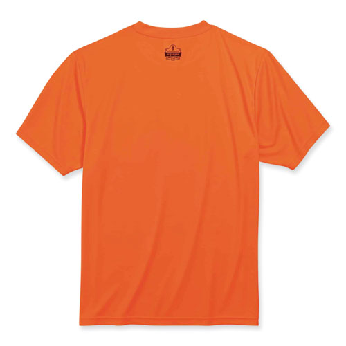 Picture of GloWear 8089 Non-Certified Hi-Vis T-Shirt, Polyester, Medium, Orange, Ships in 1-3 Business Days