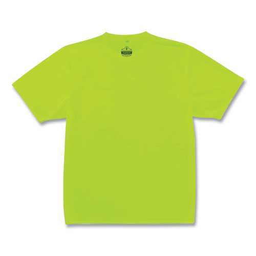 Picture of GloWear 8089 Non-Certified Hi-Vis T-Shirt, Polyester, 2X-Large, Lime, Ships in 1-3 Business Days