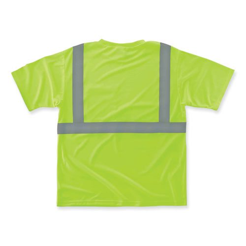 Picture of GloWear 8289 Class 2 Hi-Vis T-Shirt, Polyester, Lime, 5X-Large