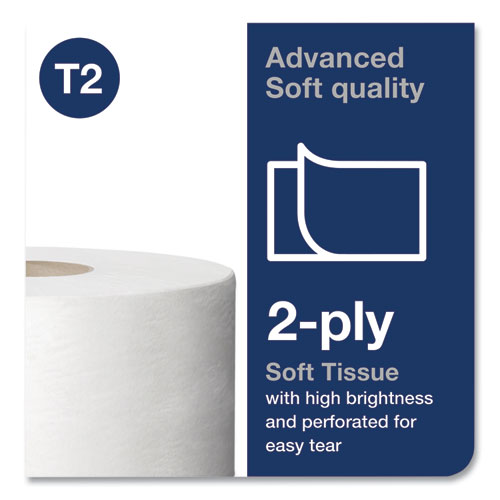 Picture of Advanced Jumbo Bath Tissue, Septic Safe, 2-Ply, White, 3.48" x 751 ft, 12 Rolls/Carton