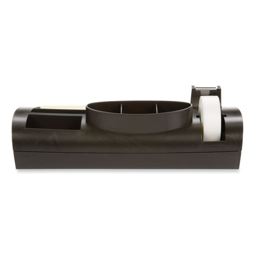 Picture of Notes Dispenser with Weighted Base, 9 Compartments, Plastic, 10.25 x 6.75 x 2.75, Black