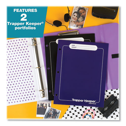 Picture of Trapper Keeper 3-Ring Pocket Binder, 1" Capacity, 11.25 x 12.19, Palm Trees