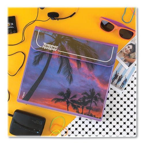 Picture of Trapper Keeper 3-Ring Pocket Binder, 1" Capacity, 11.25 x 12.19, Palm Trees