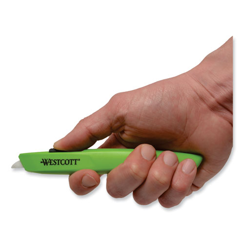 Picture of Safety Ceramic Blade Box Cutter, 0.5" Blade, 6.15" Plastic Handle, Green