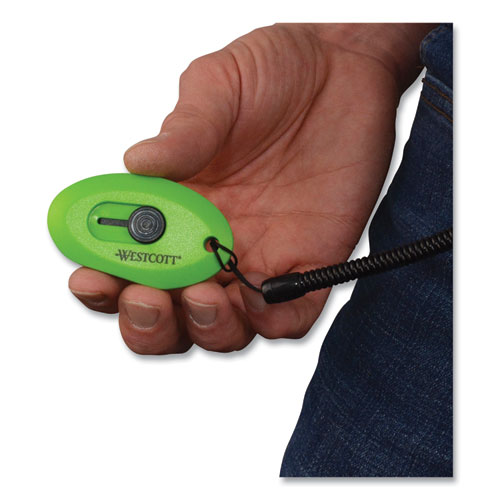 Picture of Compact Safety Ceramic Blade Box Cutter, Retractable Blade, 0.5" Blade, 2.5" Plastic Handle, Green