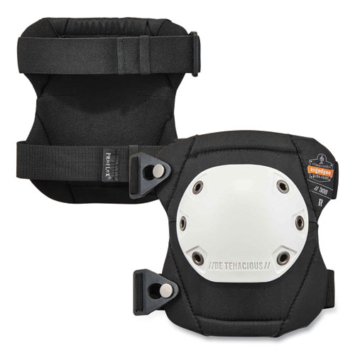 ProFlex+300+Knee+Pads%2C+Rounded+Hard+Cap%2C+Buckle+Closure%2C+One+Size+Fits+Most%2C+White+Cap%2C+Pair