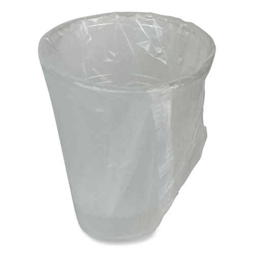 Picture of Translucent Plastic Cold Cups, Individually Wrapped, 9 oz, 1,000/Carton